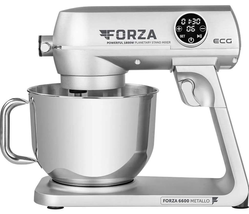 ECG Forza 6600 kuchynský robot Metallo Argento
