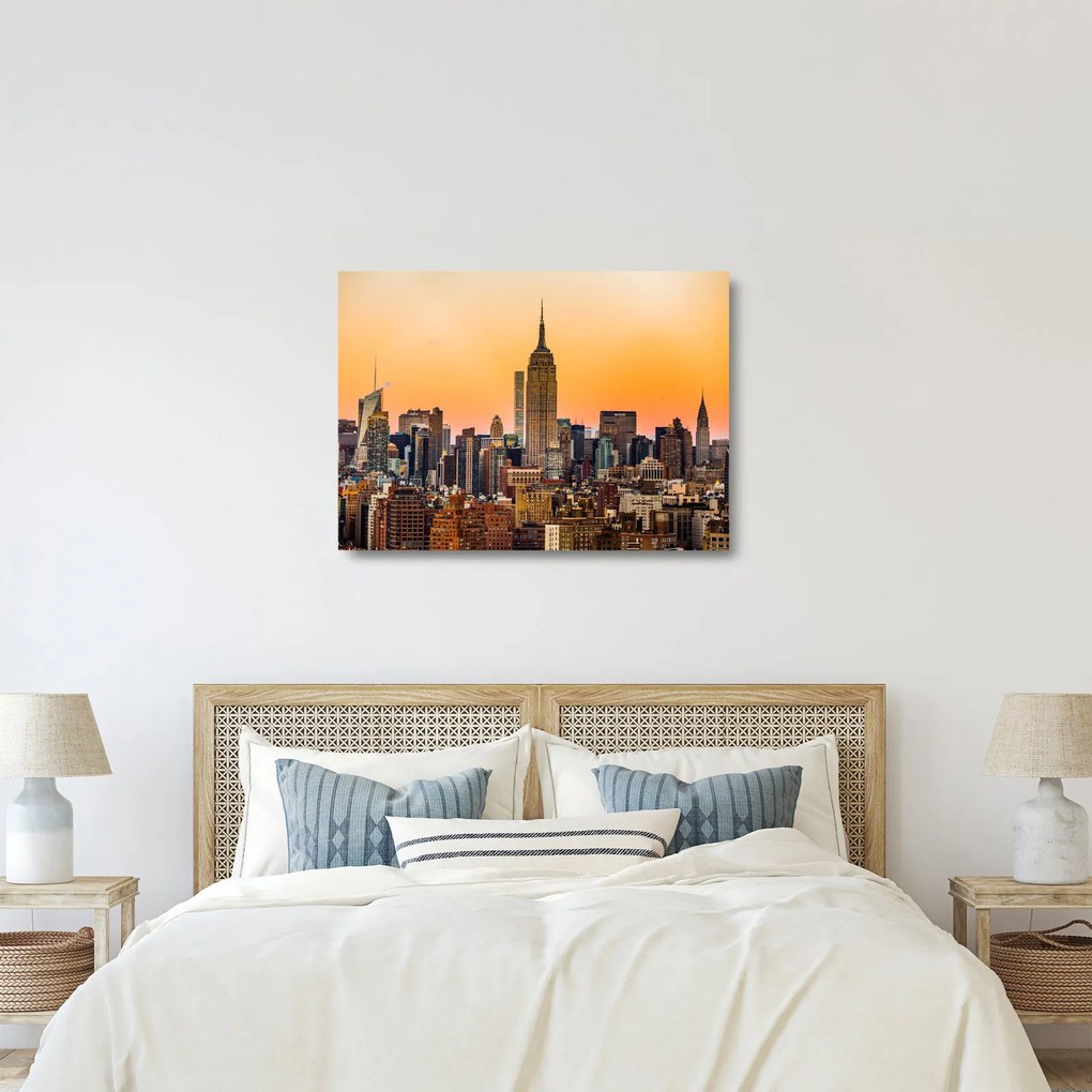 Sklenený obraz New Yorku (70x50 cm)