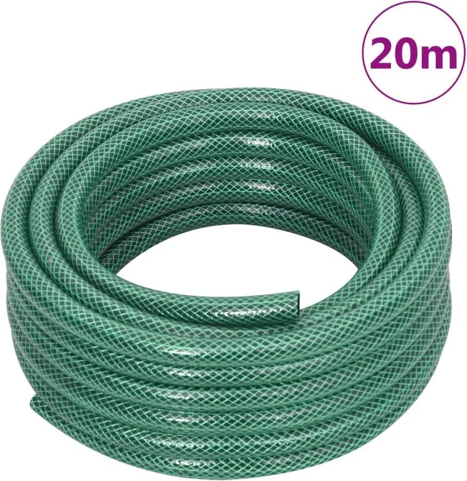 Záhradná hadica, zelená 0,5" 20 m, PVC