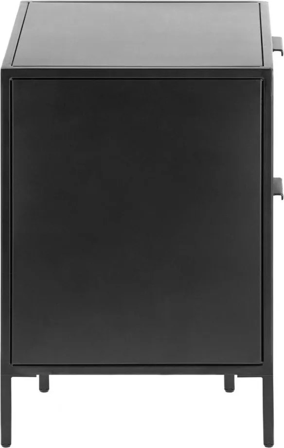 Čierny oceľový nočný stolík Shantay – Kave Home