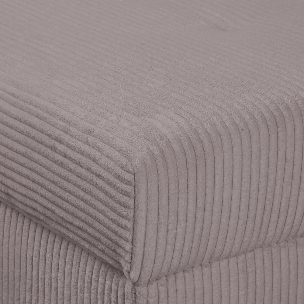 Sivá menčestrová rohová pohovka (pravý roh) Ariella – Ropez