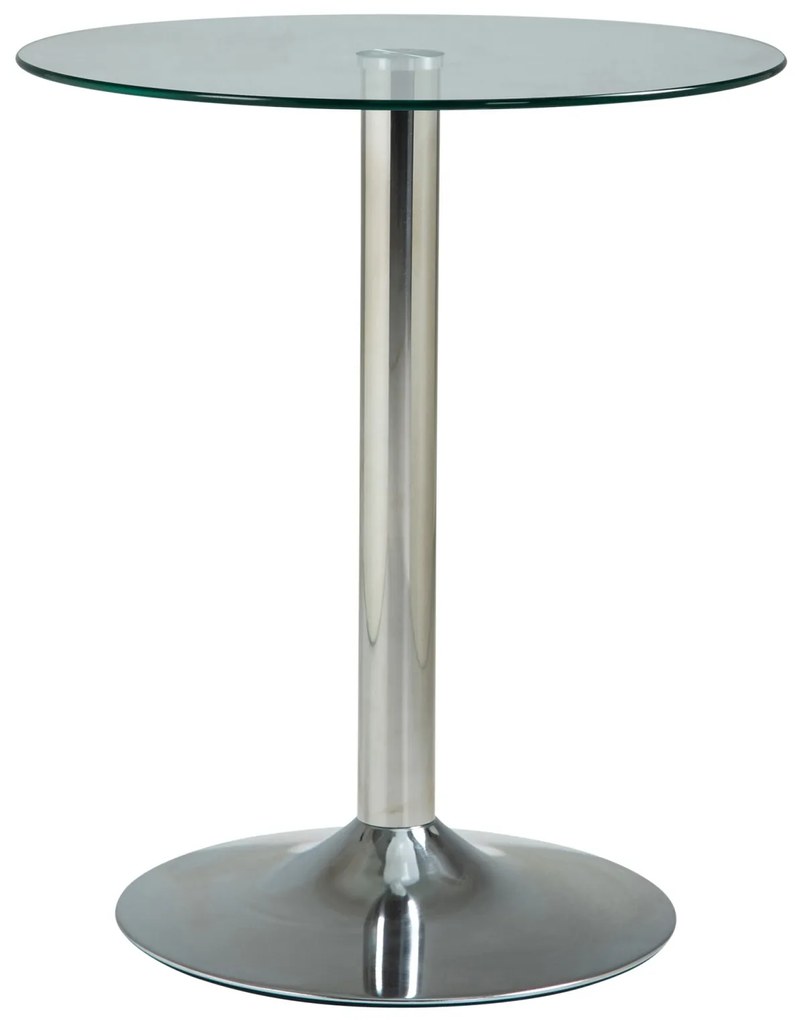 Stôl okrúhly sklenený 1025033 - v70 x Ø60 cm - Transparentná / sklo
