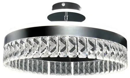 LED Stmievateľný prisadený luster LED/75W/230V 3000-6500K chróm + diaľkové ovládanie