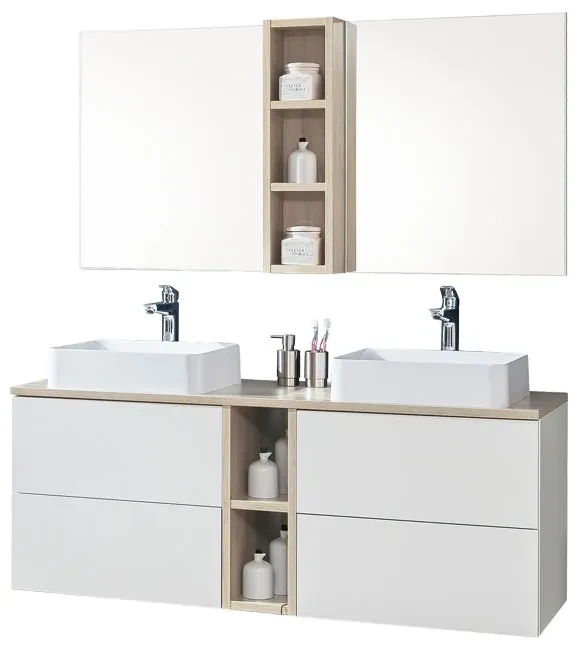 Mereo, Mereo Aira, kúpeľňová skrinka 20 cm, spodná, Multidecor, Light Rock Hickory, MER-CN797SLRH1