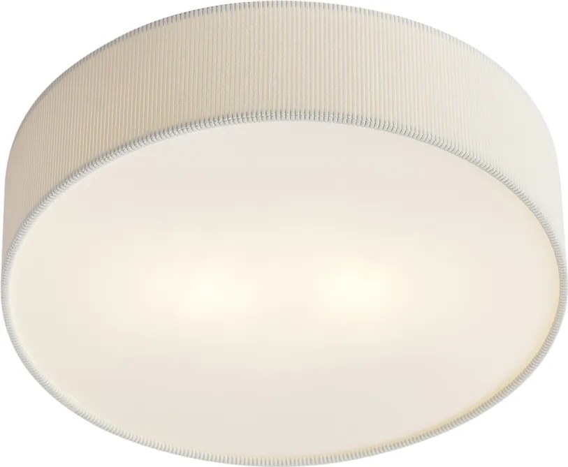Moderné stropné svietidlo biele so zamatovým tienidlom 38 cm 2-Lights - Luz