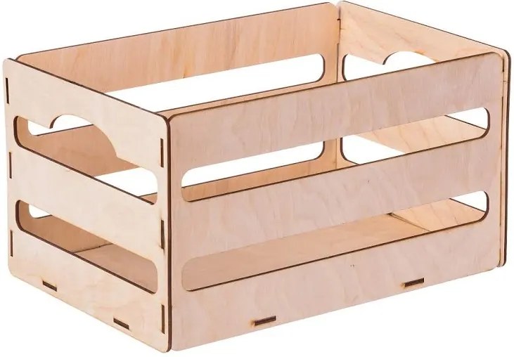 ČistéDrevo Dřevěný box z překližky II 31X20X16.5 CM