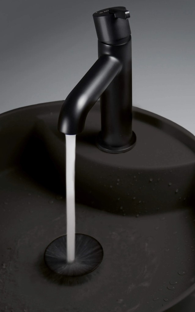 Deante Silia, umývadlo na dosku s otvorom na batériu 360x360x125mm, čierna matná, DEA-CQS_NU4B