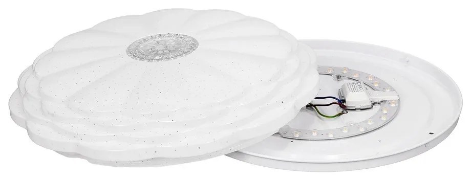 Biele LED stropné svietidlo 38x38 cm Victus – Candellux Lighting