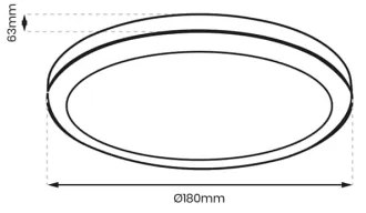 LED Kúpeľňové stropné svietidlo VERA LED/12W/230V 4000K IP65 biela