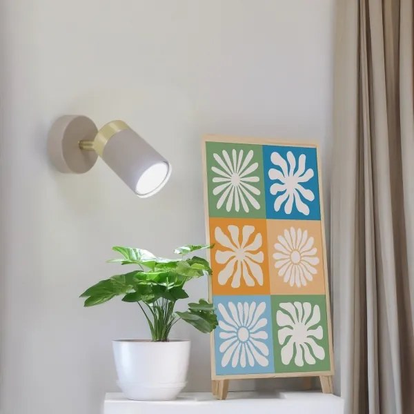 Brilagi - Nástenné bodové svietidlo POKER 1xGU10/25W/230V béžová