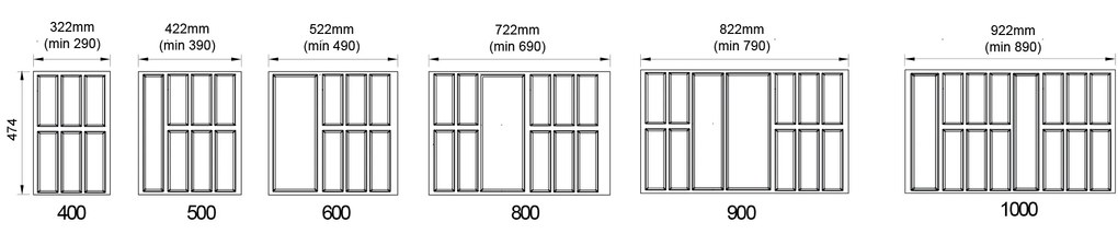 Agoform Príborník Sky 500/50 422 x 474 mm bielý