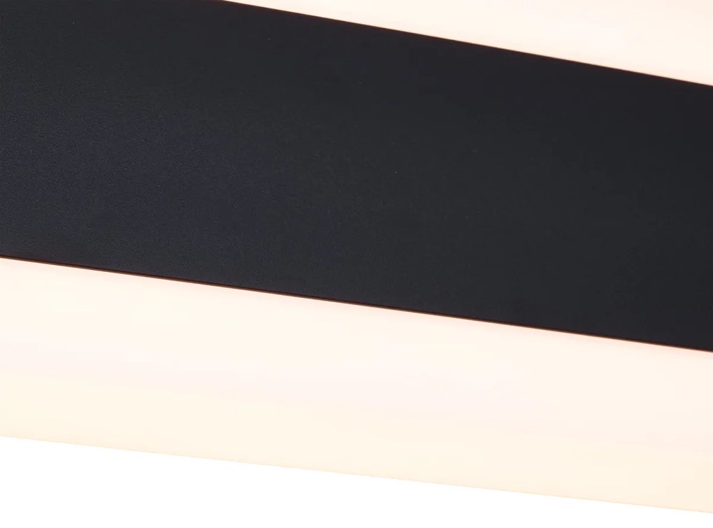 Moderné nástenné svietidlo čierne CCT 60cm vrátane LED IP54 - Vanya