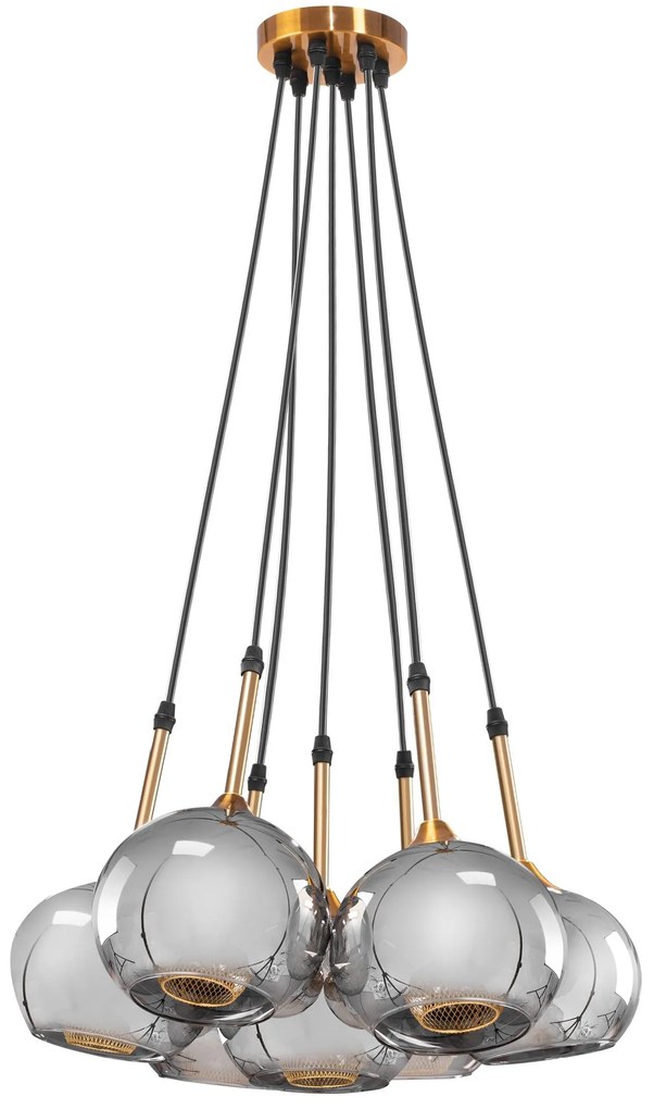 Toolight - Stropná lampa zo skla 7xG9 APP898-7CP, OSW-06670