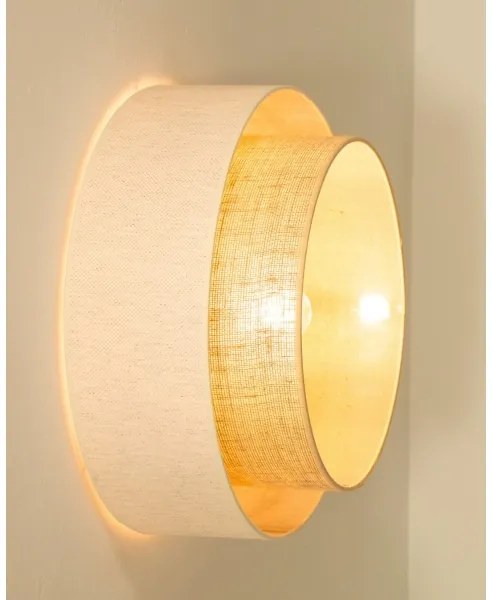 Stropné svietidlo NATIA 1xE27/60W/230V biela/hnedá