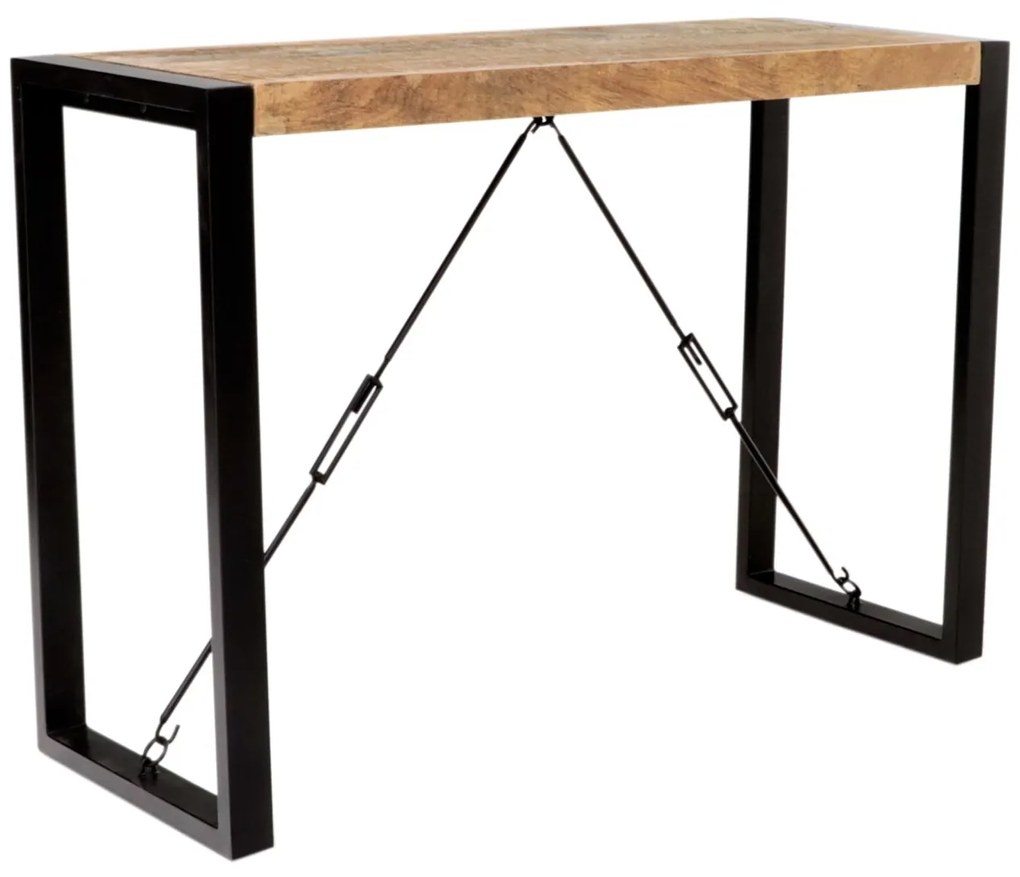 furniture-nabytek.cz - Stolík toaletný z dreva mango a kovu 110x76x40