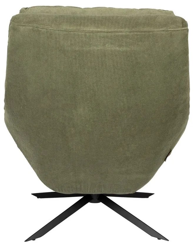 Zelené zamatové kreslo Vince – Dutchbone