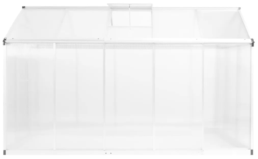 Skleník, hliník 302x190x195 cm 11,19 m³