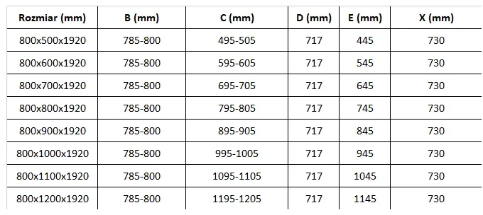 Mexen Pretoria, sprchovací kút 80 (dvere) x 110 (stena) cm, 6mm číre sklo, chrómový profil + biela sprchová vanička, 852-080-110-01-00-4010
