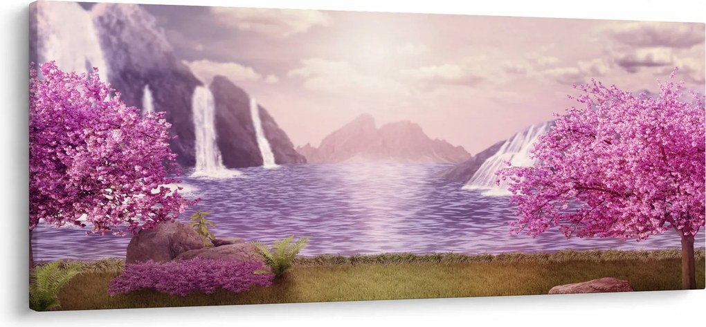 Obraz jazera (120x50 cm)