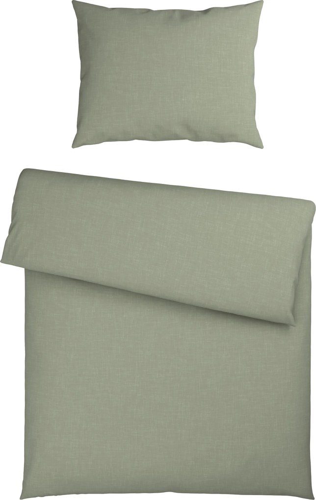 XXXLutz POSTEĽNÁ BIELIZEŇ, flanel, zelená, 140/200 cm Esposa - Obliečky & plachty - 005031038401