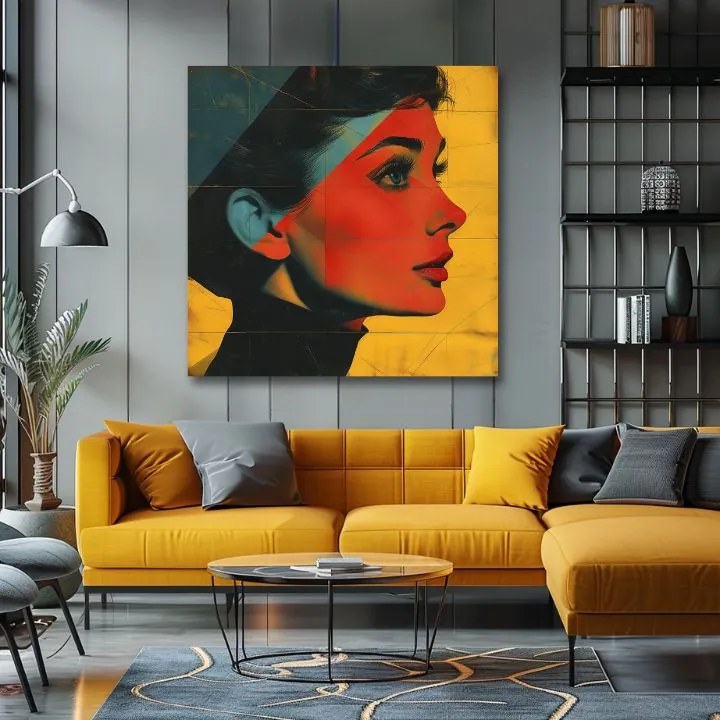 Audrey Hepburn obraz na plátne - Elegantná ikona