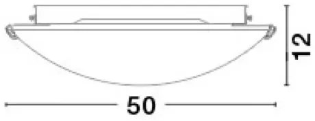 Moderné stropné svietidlo Era 50 biele