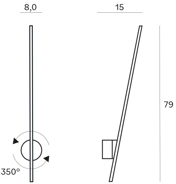 MAXLIGHT W0297 - LED Vonkajšie nástenné svietidlo SPIDER LED/8,4W/230V IP44 zlatá