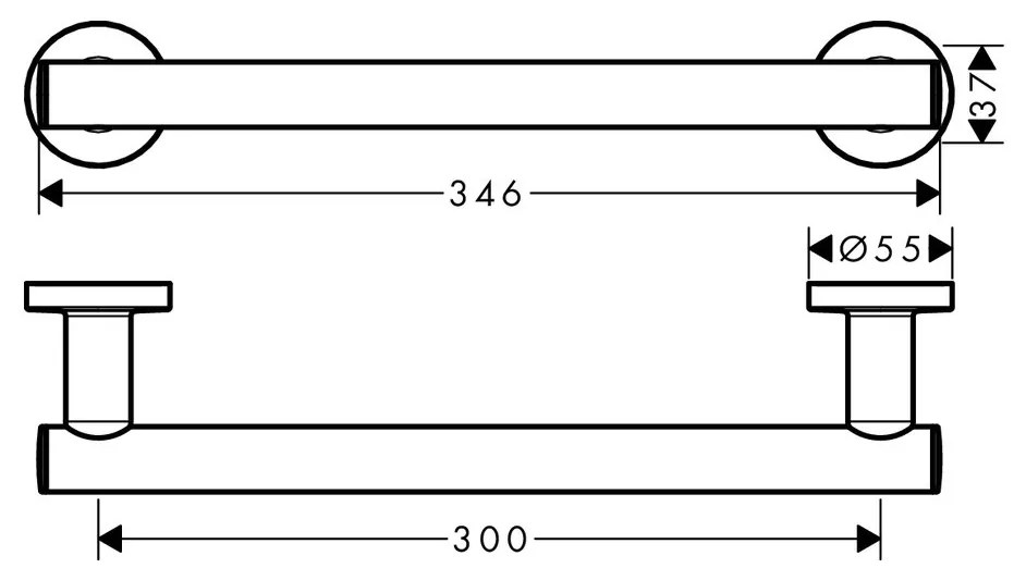 Hansgrohe Logis Universal - Madlo , chróm 41713000