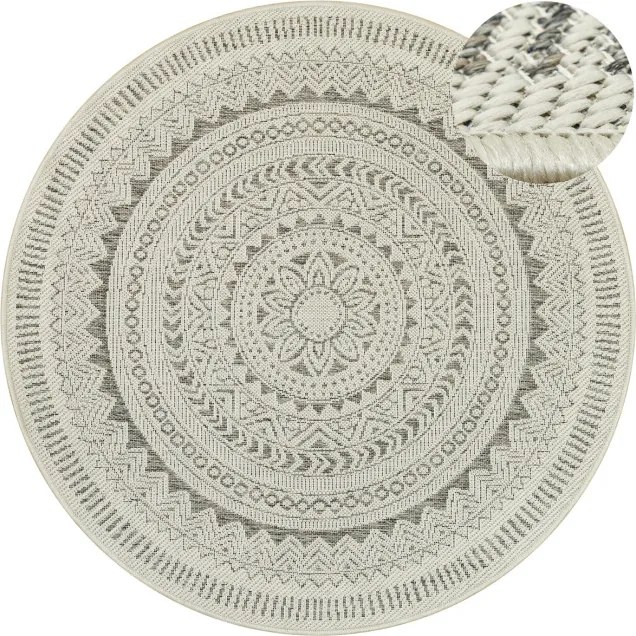 Koberec JEANS 19347/P19 grafitový kruh