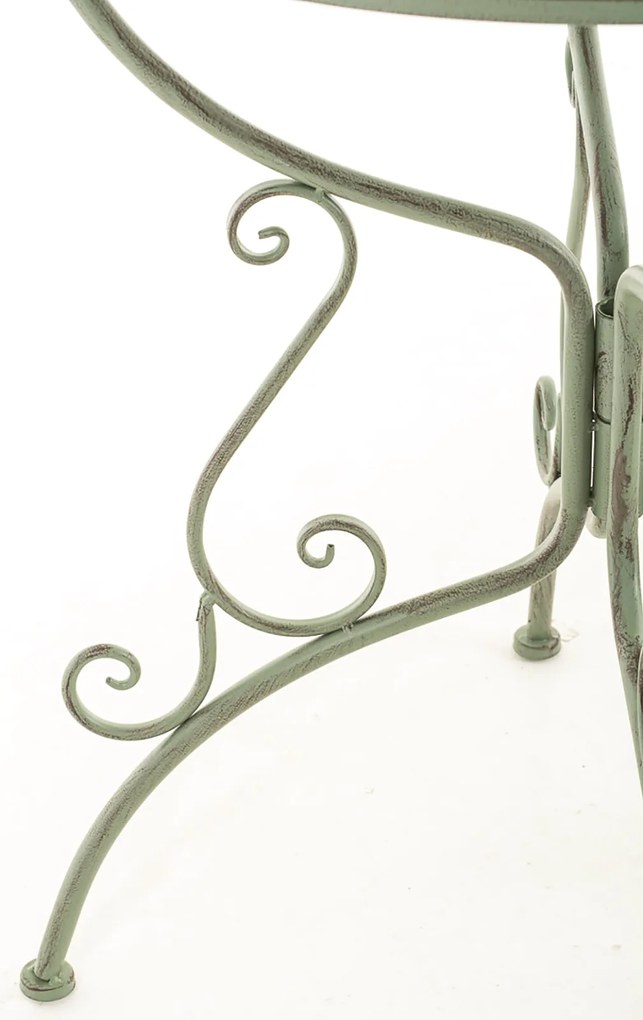 Kovový stôl GS13436802 - Zelená antik