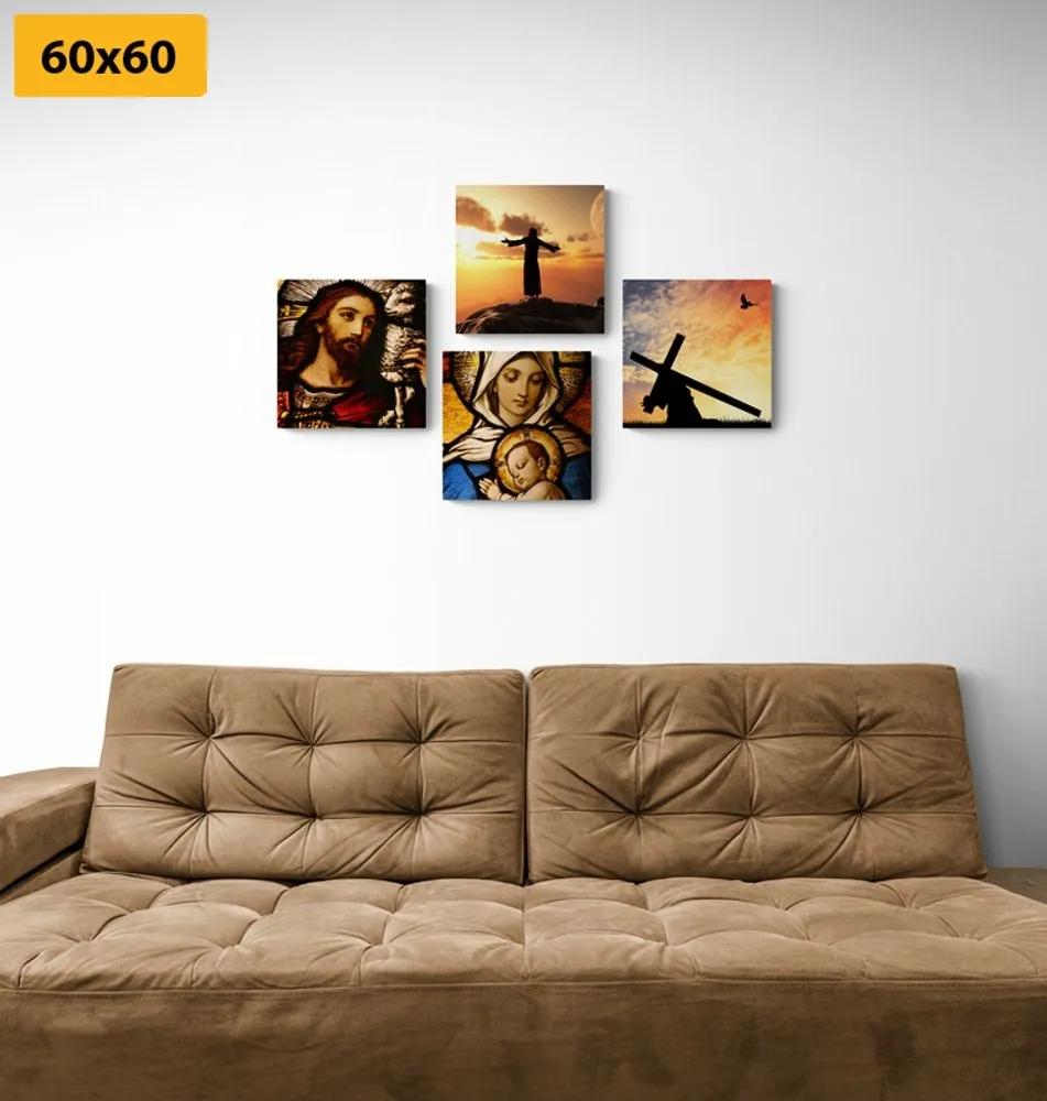 Set obrazov nebeské kráľovstvo - 4x 60x60