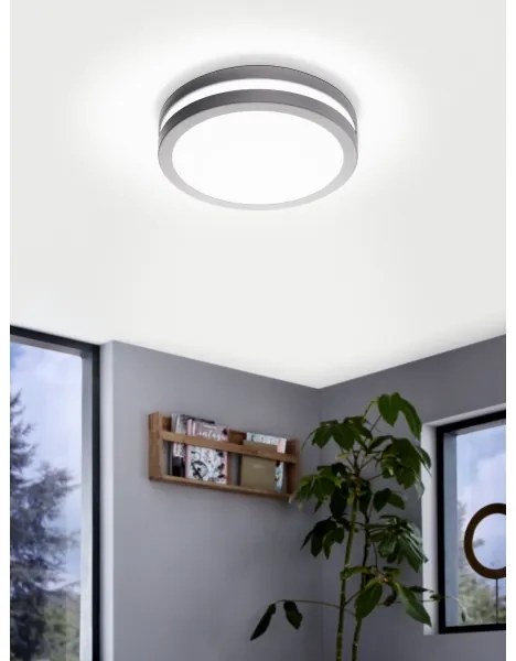 Eglo 33572 - LED stmievateľné kúpeľňové svietidlo LOCANA-C 14W/230V IP44 strieborné