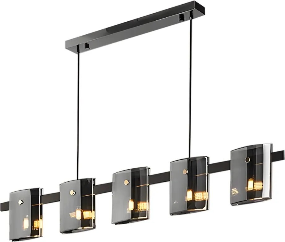 Toolight Toolight, stropné svietidlo 5xG9, APP1706-5CP, čierna-šedá, OSW-04312