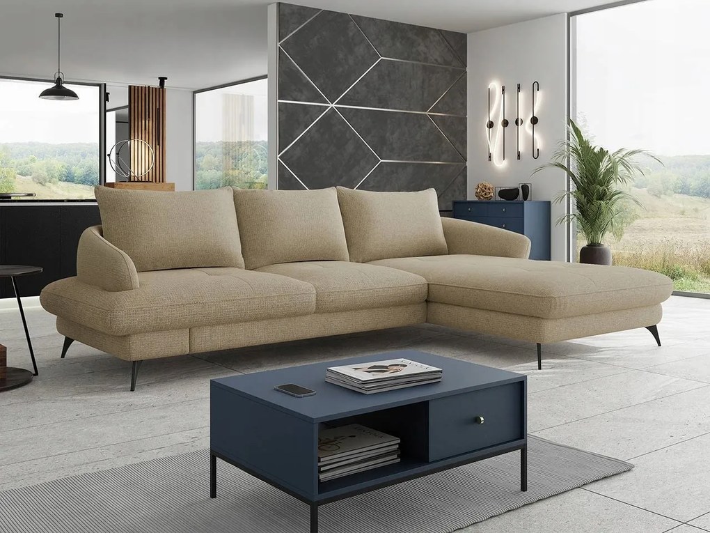 Rohová sedacia súprava Fekline (béžová)