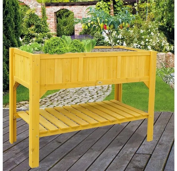 Habau Vyvýšený záhon s odkladacou plochou (prírodná)  (100274945)