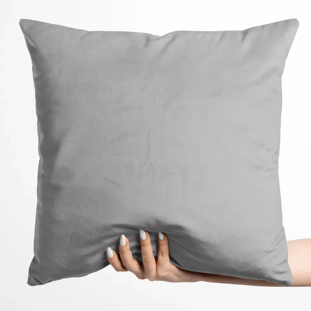 Biante Zamatová obliečka na vankúš Velvet Prémium SVP-039 Sivá 70 x 90 cm