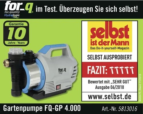Záhradné čerpadlo for_q FQ-GP 4.000