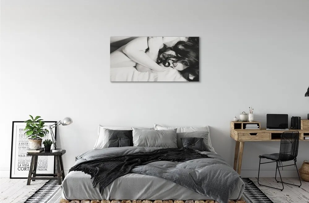 Obraz canvas spiace ženu 120x60 cm
