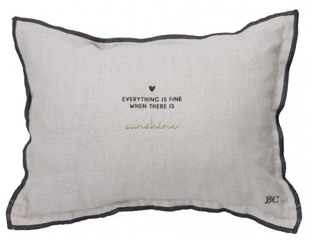 Cushion 25x35 Natural Chambray Everything is fine