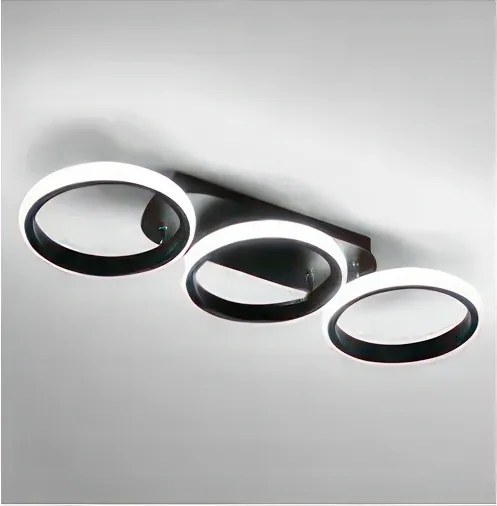 Stmievateľné LED stropné svietidlo 30 W / 230 V, 3000–6500 K, čierne, Wi‑Fi (Tuya) + diaľkový ovládač