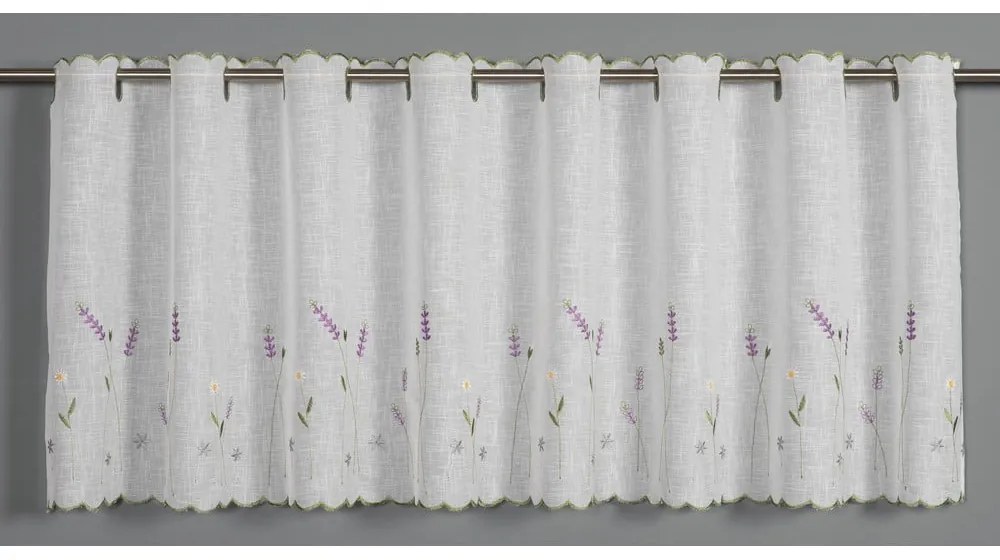 Biela záclona 135x45 cm Lavender – Sehlbach