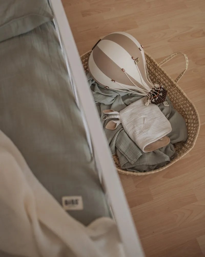 Dekoračný lietajúci balón béžová – dekorácia do detskej izby S-28cm x 16cm