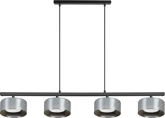 Brilagi - Luster na lane AURA LUX 4xGX53/30W/230V čierna/dymová