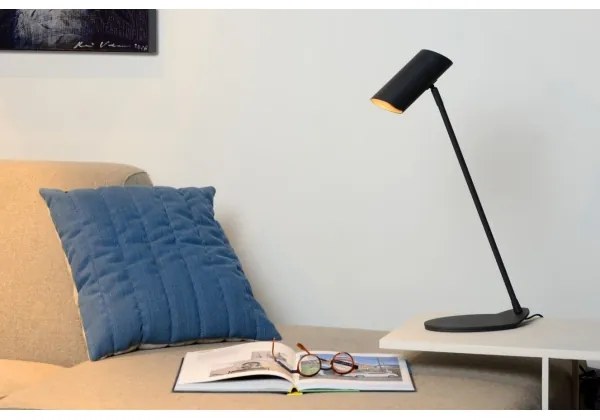 Lucide 19600/01/30 - Stolná lampa HESTER 1xGU10/7W/230V čierna