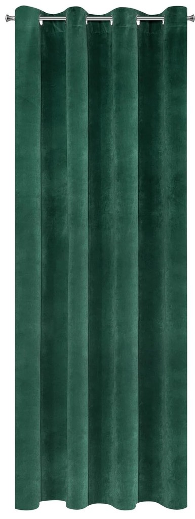 ZATEMŇOVACÍ ZÁVES NA KRÚŽKOCH RIA 140X250 CM TMAVOZELENÁ
