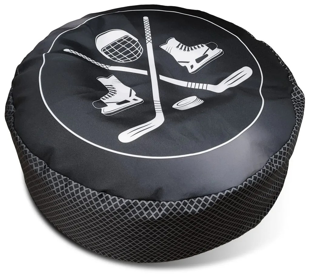 Sablio Taburet v tvare hokejového puku - 90 x 30 cm