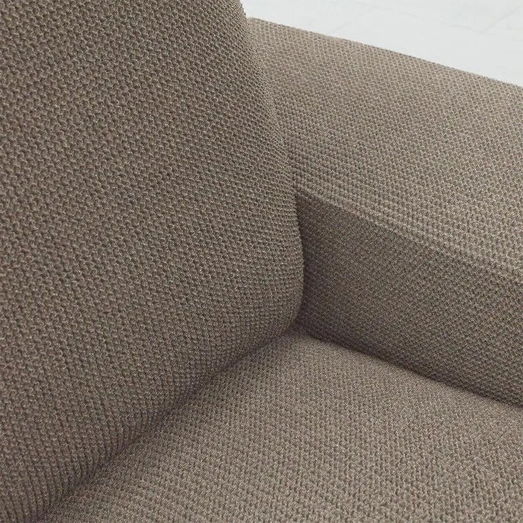 Super strečové poťahy HARMONIA oriešková kreslo ušiak (š. 70 - 100 cm)