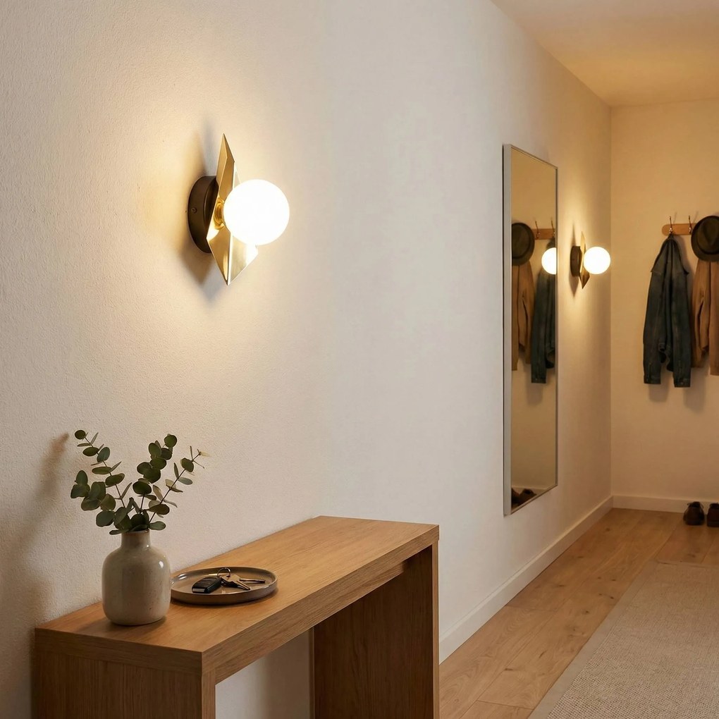 Toolight Toolight, nástenné svietidlo 1xG9 APP1411-W, čierna-zlatá, OSW-08087