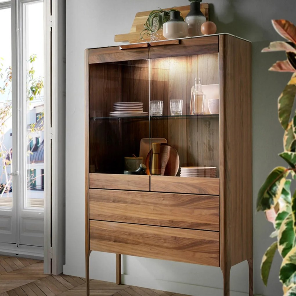 Walnut Vitrína 3075 99 × 40 × 161 cm ANGEL CERDÁ