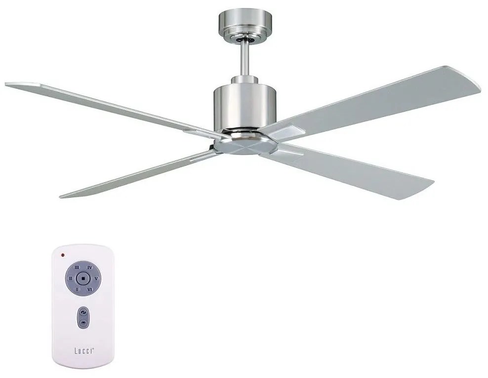 Lucci Air 210520 - Stropný ventilátor AIRFUSION CLIMATE drevo/matný chróm + DO